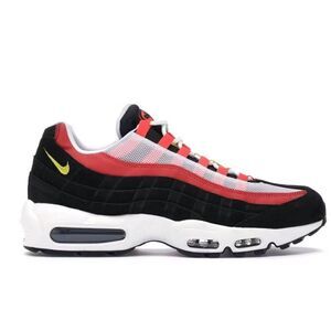 NIKE Air Max 95 'Black Crimson Yellow' Sneakers Size 10
